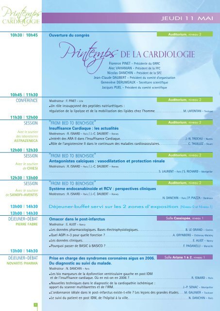 10/13 mai 2006 - Site de la Societe Francaise de Cardiologie