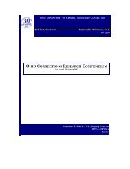 ohio corrections research compendium - Ohio Department of ...