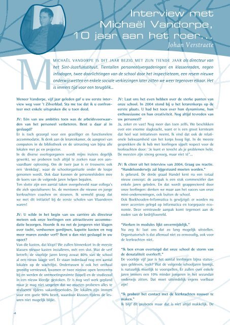 Volledig zilverblad in pdf - Sint-Jozefsinstituut Handel en Toerisme