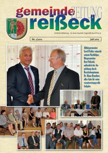 Gemeindezeitung 1/2012 - Gemeinde ReiÃŸeck