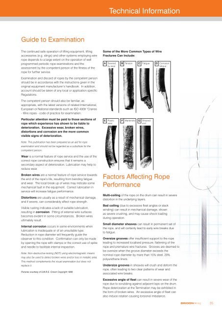 Mining Catalogue - Bridon