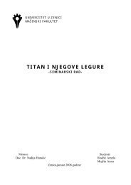 TITAN I NJEGOVE LEGURE - MaÅ¡inski fakultet u Zenici - Univerzitet ...