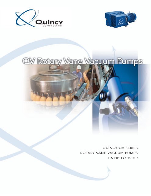 Quincy QV Rotary Vane Vacuum Pumps - National Pump ...