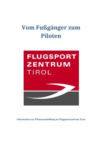 Info- BroschÃ¼re - Flugsportzentrum Tirol