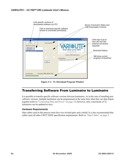 VL1100 ERS Luminaires User's Guide - Vari-Lite