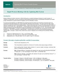 Rapid Western Blotting with the Lightning Blot System - PerkinElmer