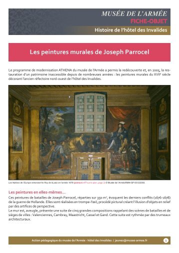 Les peintures murales de Joseph Parrocel MUSÉE DE L'ARMÉE