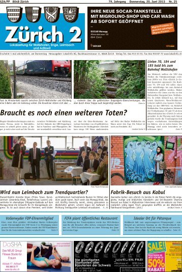 Braucht es noch einen weiteren Toten? - Lokalinfo AG