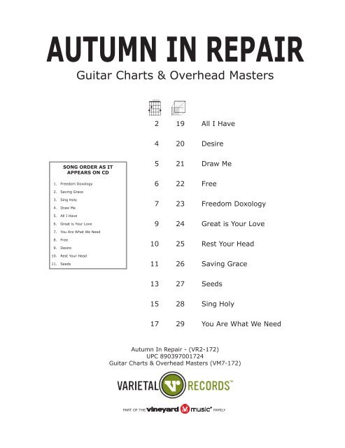 Music Chord Chart Pdf