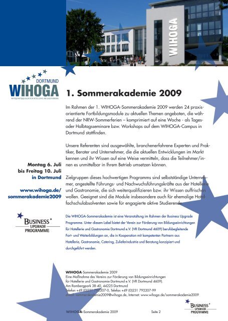Management/Operations - WIHOGA Dortmund
