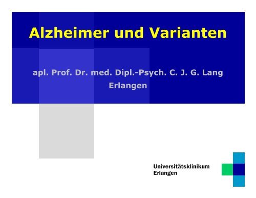Alzheimer und Varianten