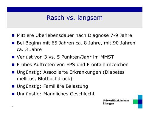 Alzheimer und Varianten