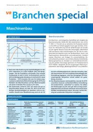 Branchen Special Nr. 77: Maschinenbau - Volksbank Stuttgart eG