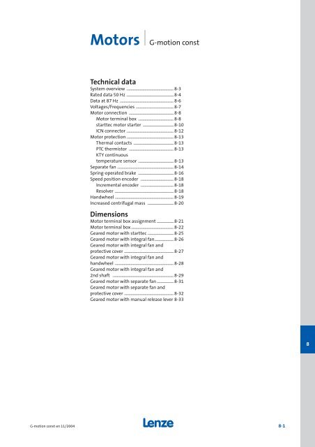 Geared motors