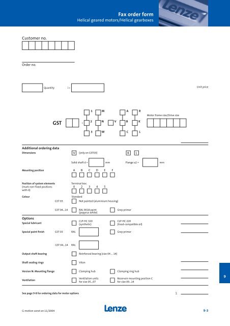 Geared motors