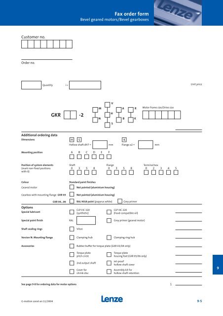 Geared motors