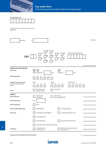 Geared motors