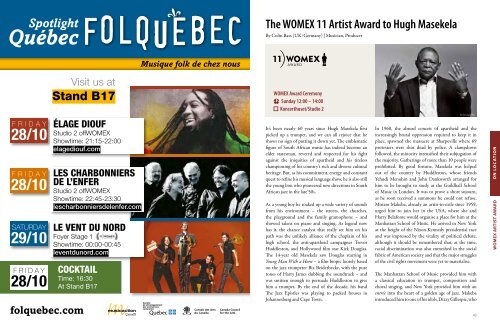 WOMEX 11 Guide