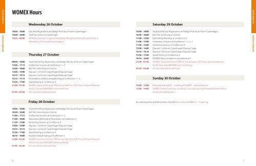 WOMEX 11 Guide