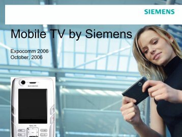 Mobile TV by Siemens - CICOMRA