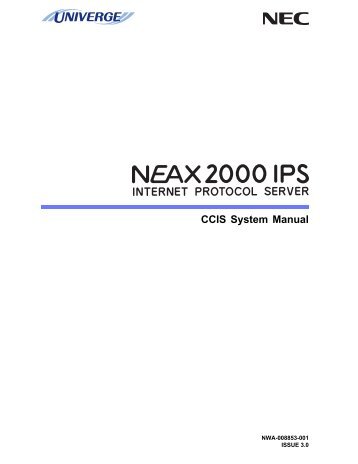 univerge neax2000 ips ccis system manual 008853-001-30a.pdf