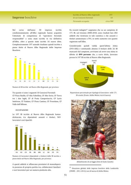 Rapporto stato foreste al 31 dicembre 2011 - Ersaf