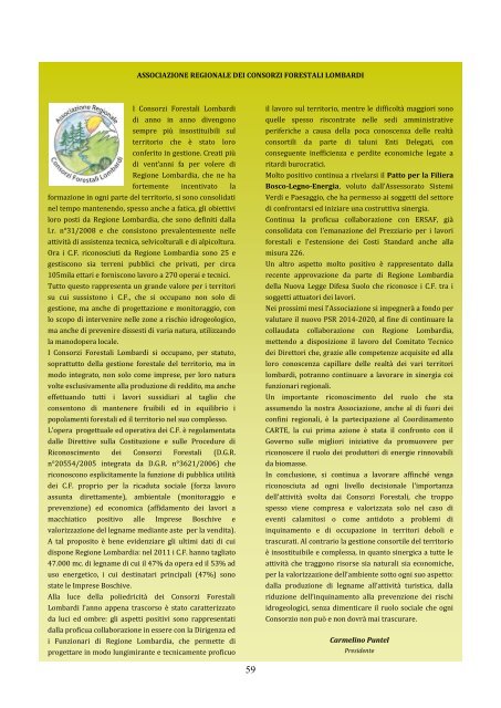 Rapporto stato foreste al 31 dicembre 2011 - Ersaf