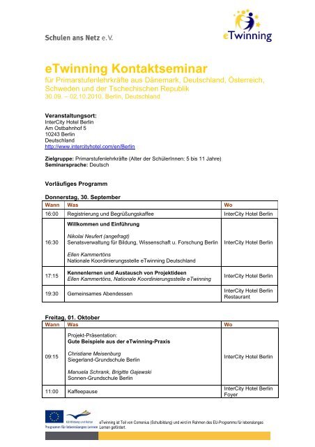 eTwinning Kontaktseminar