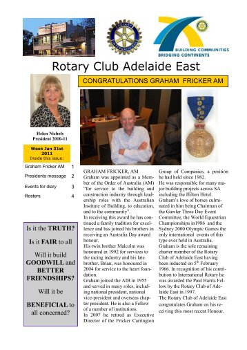 Rotary Club Adelaide East