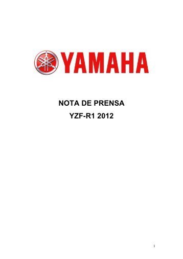 la nota de prensa - Yamaha Motor Europe