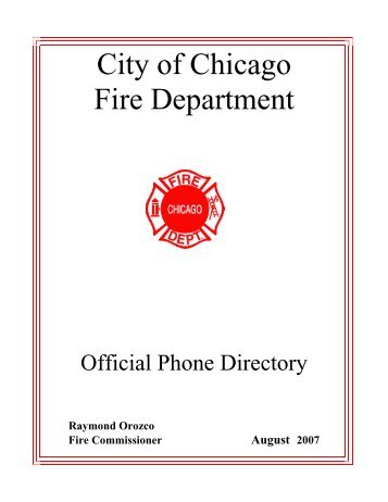 City of Chicago Fire Department - Fabf.org