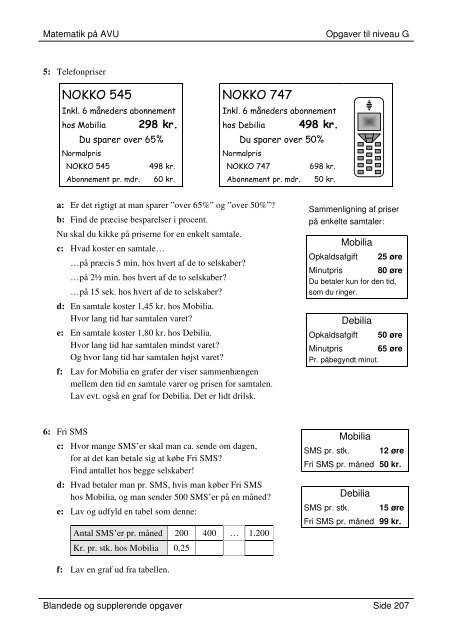 Blandede og supplerende opgaver - VUC Aarhus