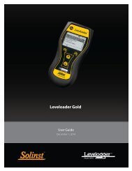 3001 Leveloader Gold User Guide - Solinst.com