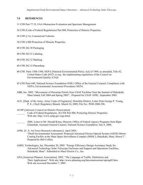 Section 7 - ATST - National Solar Observatory