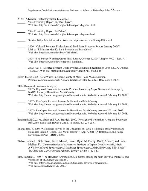 Section 7 - ATST - National Solar Observatory