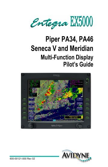 Piper PA34, PA46 Seneca V and Meridian - Avidyne