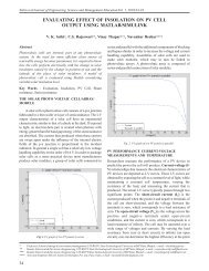evaluating effect of insolation on pv cell output using