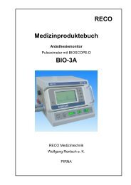 RECO Medizinproduktebuch BIO-3A - reco medizintechnik