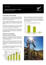 TOURIST SPECIAL INTEREST | CYCLING - Tourism New Zealand