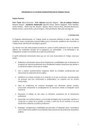 Propuesta PedagÃ³gica ATS 2009 - Facultad de Trabajo Social