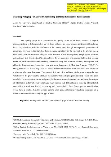 Mapping winegrape quality attributes using portable fluorescence ...