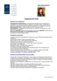 CURRICULUM VITAE - réseau syllogos