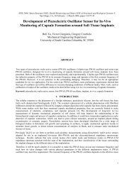 Development of Piezoelectric Oscillator Sensor for In-Vivo ...