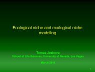 Ecological niche modeling