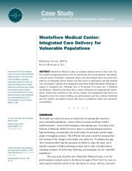 Montefiore Medical Center: Integrated Care Delivery for Vulnerable ...