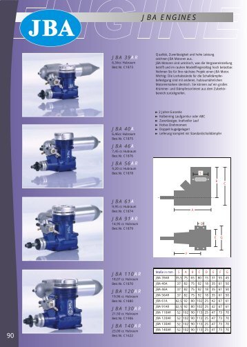 JBA ENGINES - MHM-Modellbau