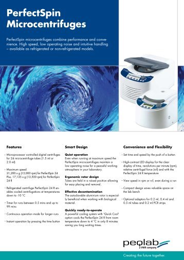 PerfectSpin 24 Microcentrifuges - Peqlab