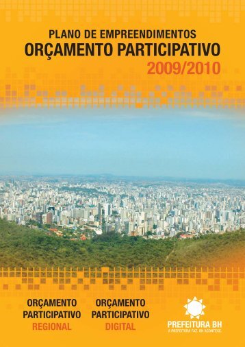 OP 2009/2010 - Prefeitura Municipal de Belo Horizonte