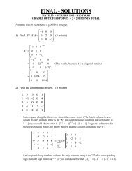 FINAL - SOLUTIONS - Math Notes and Math Tests