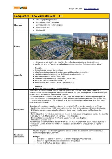 Ecoquartier – Eco-Viikki (Helsinki – Fl) - Energy Cities